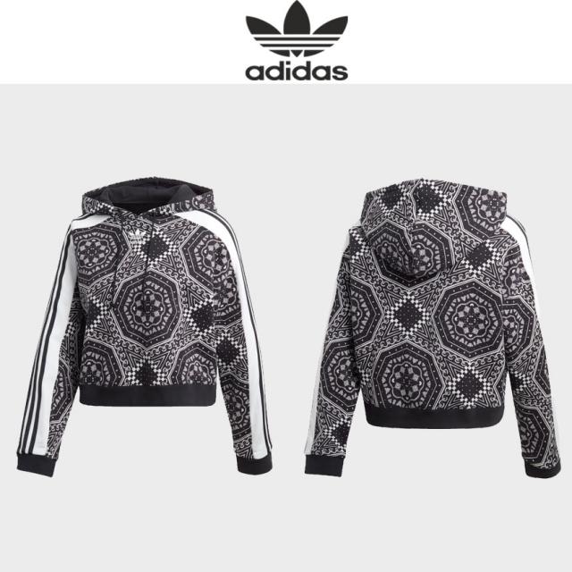 [미국직구정품] 아디다스 후드티 오리지널 트릭트클라쉬 크롭 ADIDAS CROPPED HOODIE - WOMEN'S