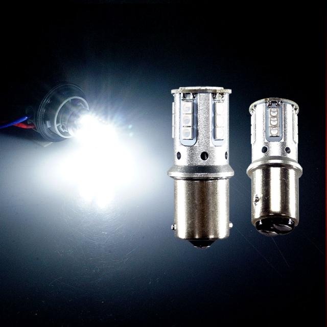 삼항led 12v 24v겸용 3030 21발 Led전구 램프 깜빡이등 브레이크등 더블타입 화이트led 1개