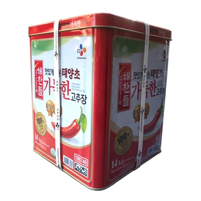 해찬들 맛있게 매운 태양초 가득한 고추장14kg, 14kg, 1통