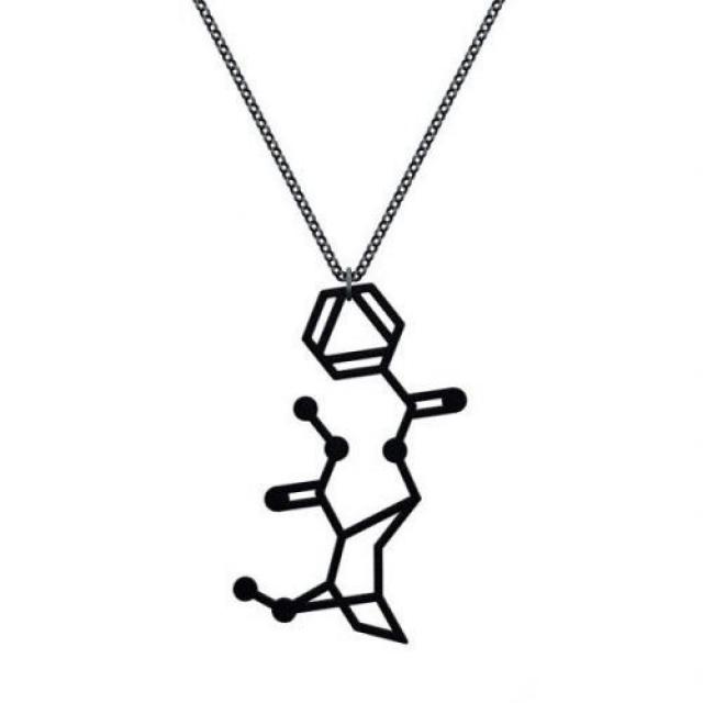 [해외] 작은 코카인 분자 목걸이