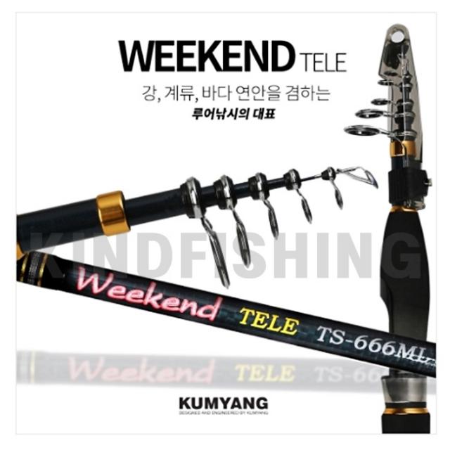 금양 여행용 루어대 강 계류 바다연안 루어낚시 텔레로드 S 605ul