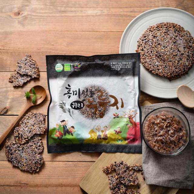 산마루 흑미있는 귀리누룽지 120g (판), 단품