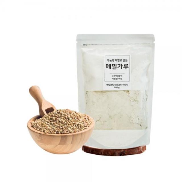 (전남오픈마켓/메밀꽃유채향) 메밀가루 500g, 단품