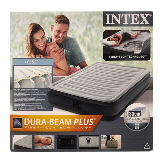 INTEX 인텍스 프리미엄 에어매트리스 - 137x191x33cm 넉넉하고 편리한 사이즈 캠핑 및 야외활동에 안성맞춤