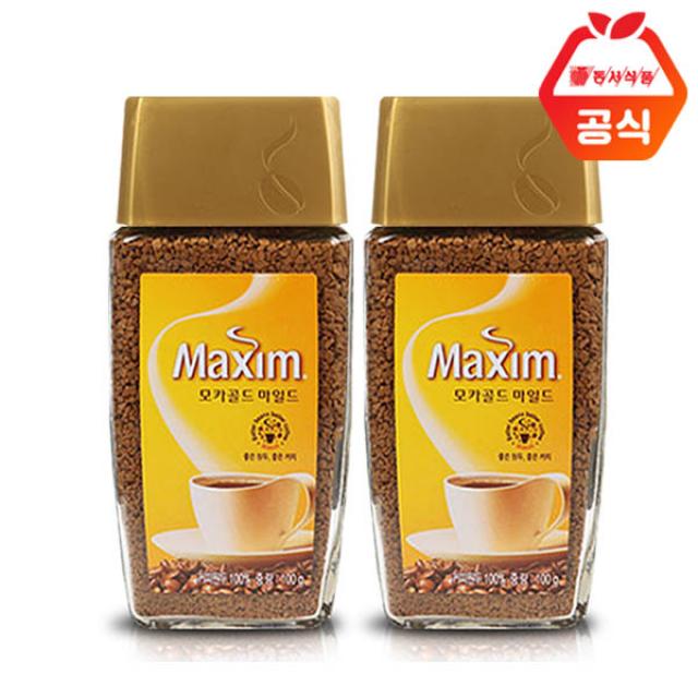 맥심 모카골드 마일드 병커피 100gX2개, 100g, 1세트