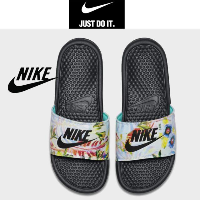 [미국직구정품] 나이키 슬리퍼 베네시 저스트두잇 꽃퓨어 Women's Slide Nike Benassi JDI Floral