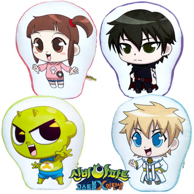 오로라월드 신비아파트 신비 강림 하리 리온 쿠션 인형 캐릭터인형, 신비 쿠션