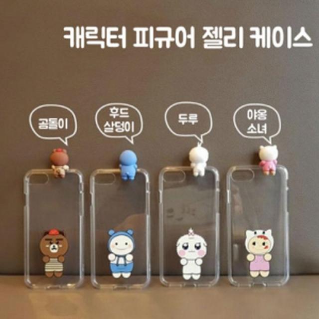 D2. 캐릭터 피규어 젤리 케이스 / SM-A530 / 갤럭시A8 (2018)