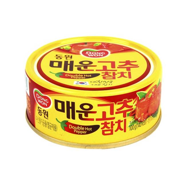 동원 매운고추참치 100g X 6 참치캔 참치 참치통조림 동원참치 사조참치 캔, MU8_동원매운고추참치100g  X 6