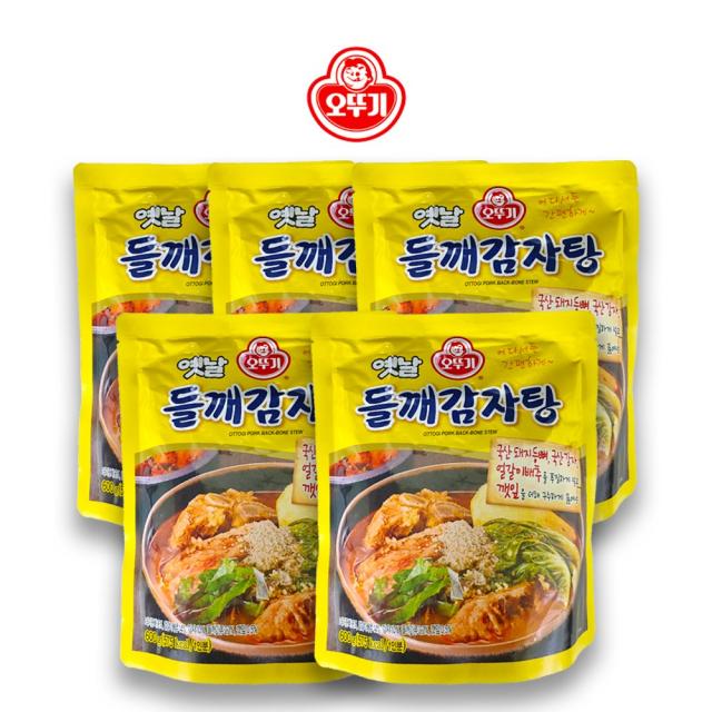 브라더스 오뚜기 옛날 들깨감자탕 5개(600g*5개)찌개국밥된장해장즉석간편요리식품, 600g, 5개