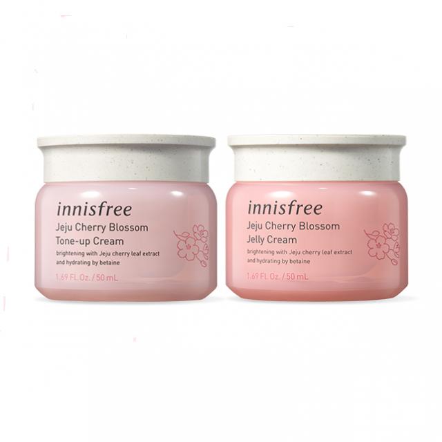 [innisfree]제주 왕벚꽃 크림 기획 2종SET_(젤리크림+톤업크림), 1개