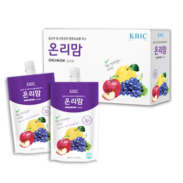 온리맘 임산부주스 음료 200ml 12팩세트 입덧 임신초기 중기 후기 간식 모유수유 임산부선물