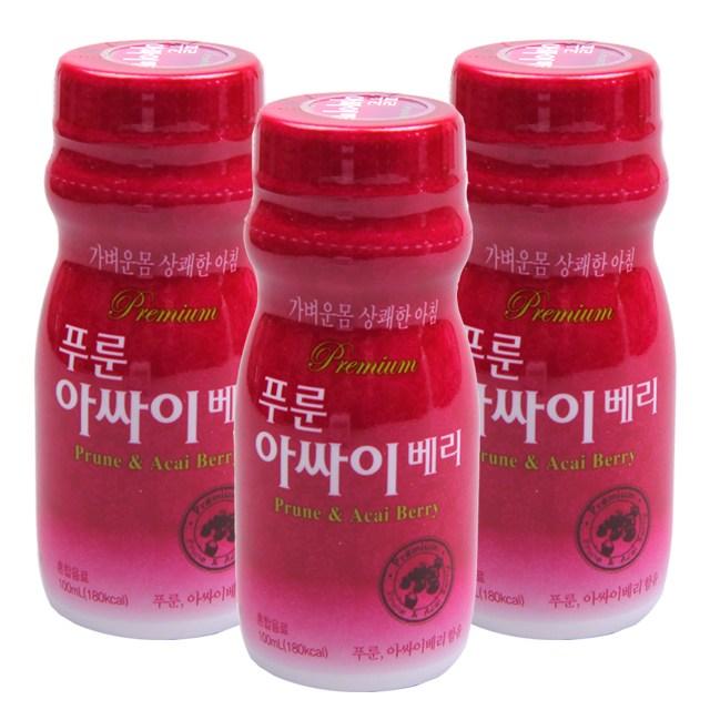 푸룬 아싸이베리 100ml 장음료, 3개