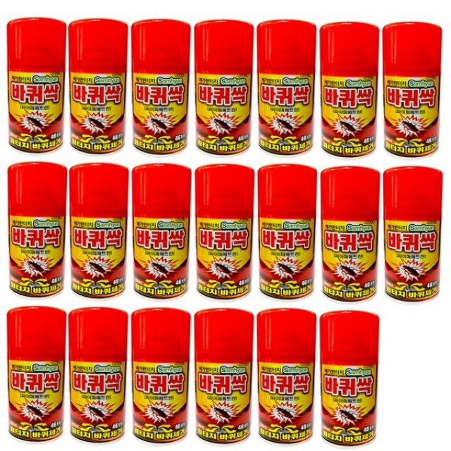 삼현제약 메가원터치 바퀴싹 46평형 살충제 싹쓸이 바퀴벌레약, 20개, 200ml