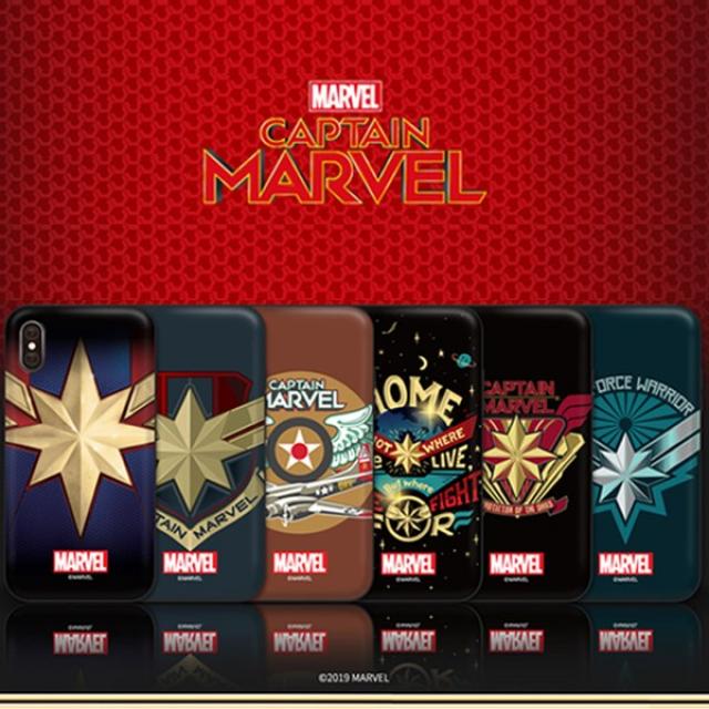 갤럭시S7 G930 갤S7 전용 MARVEL 캡틴마블 엠블럼 이중범퍼 휴대폰 케이스