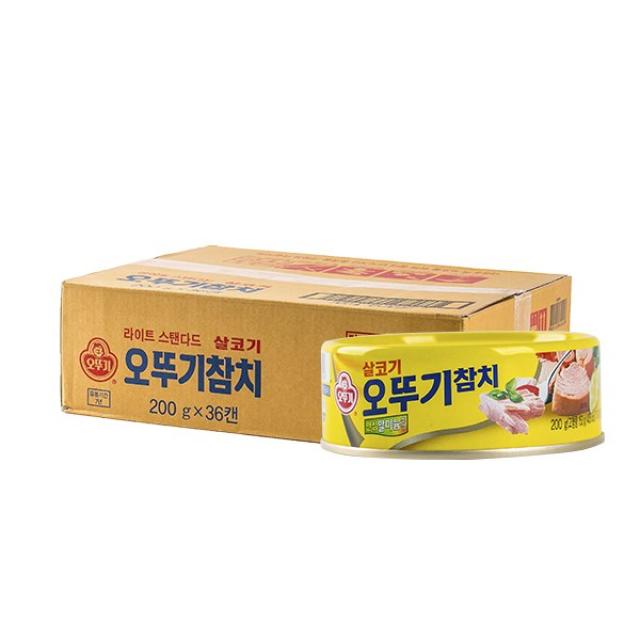 오뚜기 살코기참치 200g 36입 참치 참치캔 캔참치 참치통조림 인기참치, 14B2_오뚜기 살코기참치 200g 36입