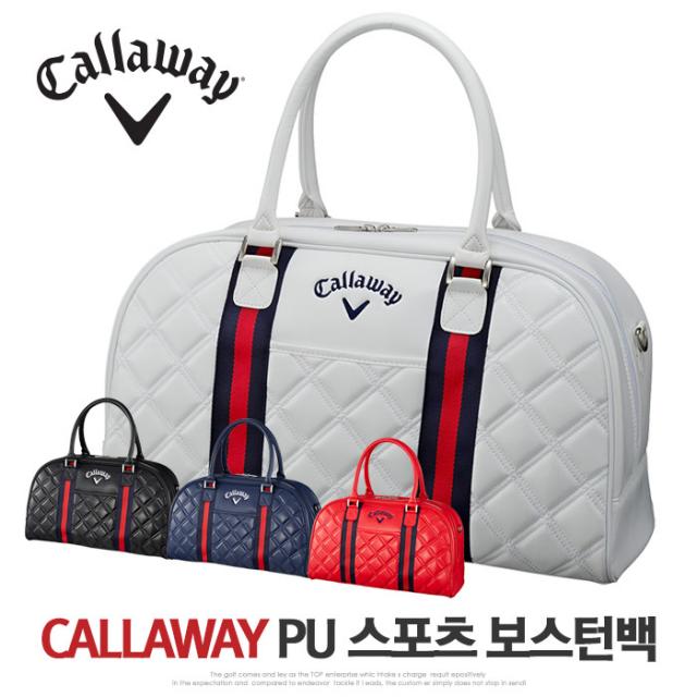 캘러웨이 2019 PU 스포츠 여성 골프 보스턴백, 블랙