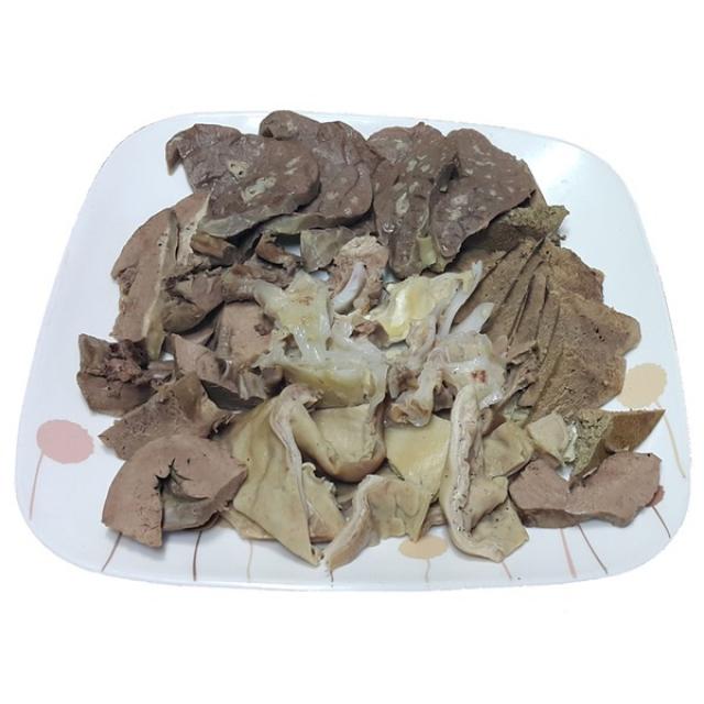 내장 순대 부속 오소리감투 간 허파 염통 위생 진공포장, 2kg, 1개