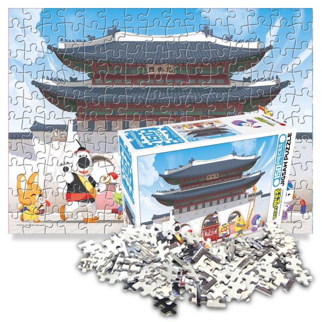 학산문화사 뽀로로 직소퍼즐 150pcs 광화문, 혼합, 150피스