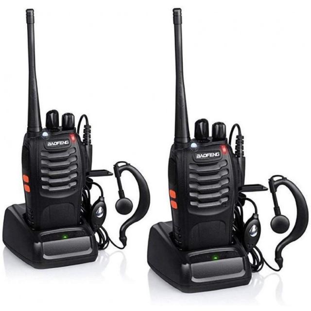 Baofeng BF - 888S 충전식 장거리 5W 양방향 라디오 워키 토키 16 채널 핸드 헬드 라디오 LED 토치 마이, 단일상품