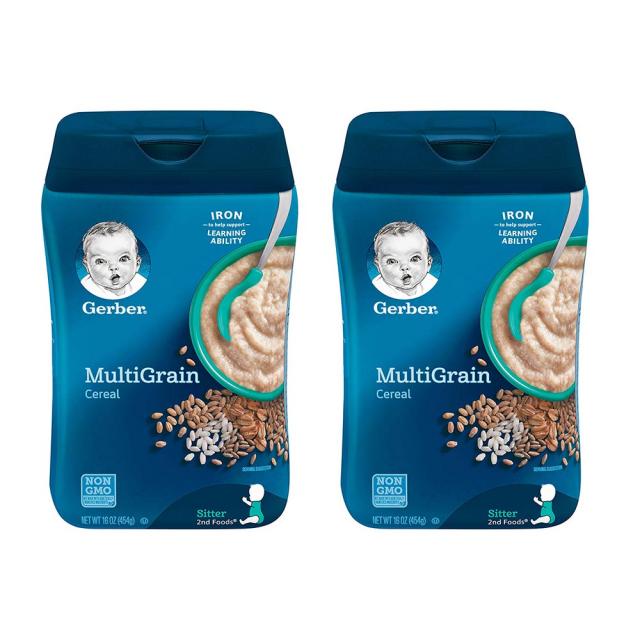 Gerber MultiGrain Cereal 거버 곡물 시리얼 16oz(454g) 2개, 멀티그레인