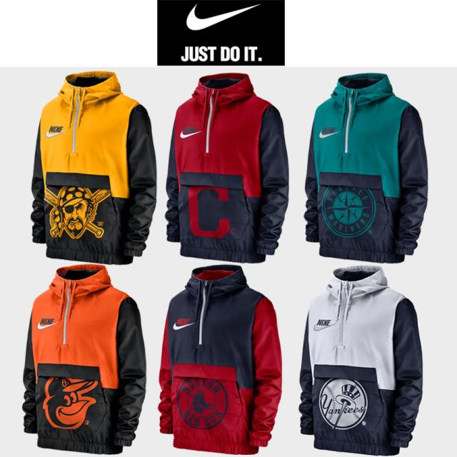 [미국직구정품] 나이키 아노락 MLB 워크아웃 반집업자켓 Nike Workout 12 Zip Anorak Jacket Men's