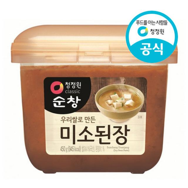 [청정원] 미소된장 450g, 1개