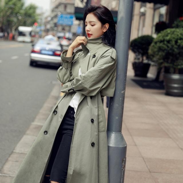 원픽 2019년 봄신상 박시핏 데일리 롱코트 트렌치코트