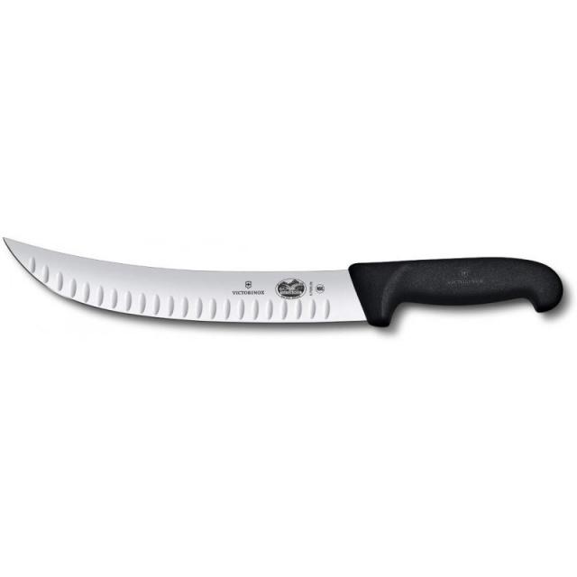 Victorinox 칼 붙이 10 인치 곡선 체리 나이프 그랜 톤 엣지 블랙 피 브룩스 핸들