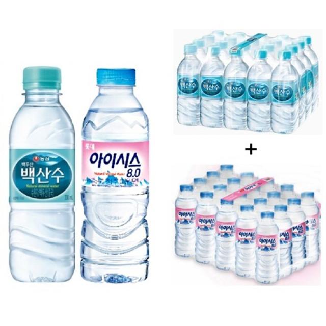 농심 백산수 330mlx 20개 + 아이시스생수 300mlx 20개 40개 300ml