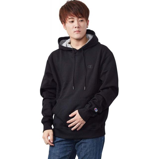 [챔피언] CHAMPION POWERBLEND PULLOVER SWEAT HOOD 파워 브랜드 양털 스웨터 후드 S0889 (L 블랙) [병