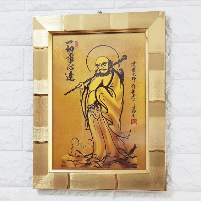ss 달마기립도 中 달마도 골드 달마액자 수맥차단, 단일상품