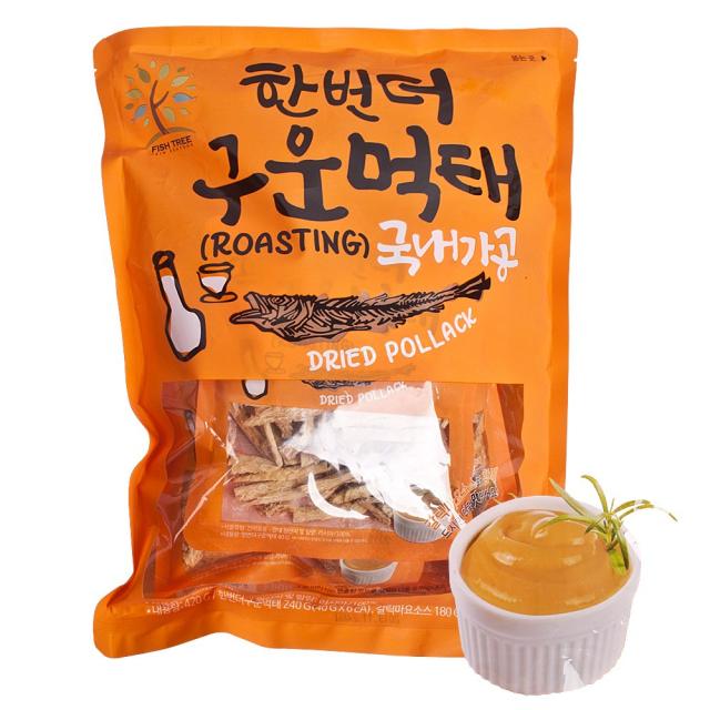 예인수산 한번더 구운먹태 240g+갈릭마요소스/코스트코 먹태/술안주 먹태/손질먹태/황태