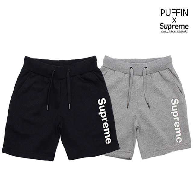 [Supreme Collection] 슈프림 트레이닝 반바지(미니쭈리)_버티컬로고