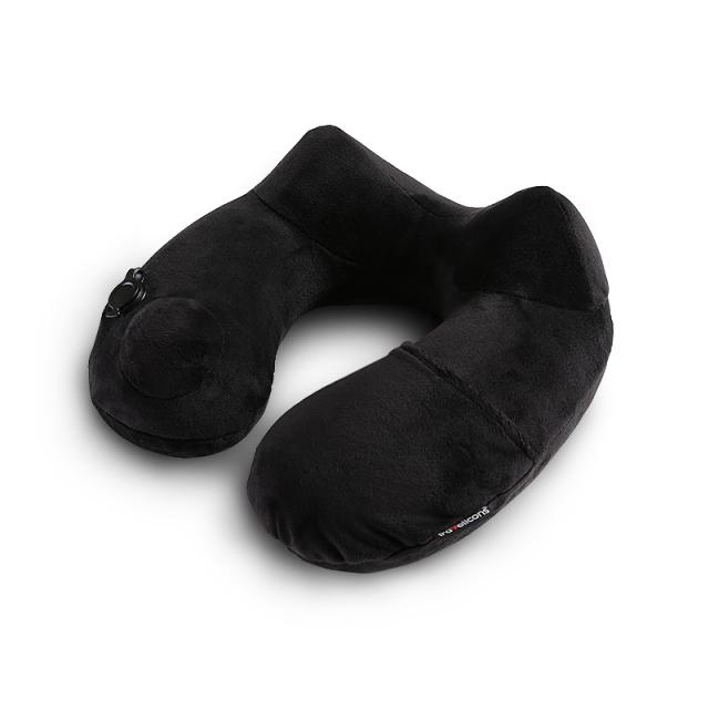 휴대용 에어 목베개 U 자 베개 U 자형 목 장거리 자 수공업, 타입3 검정색 (보관함이있는 아이 마스크 귀마개를 보내십시오)