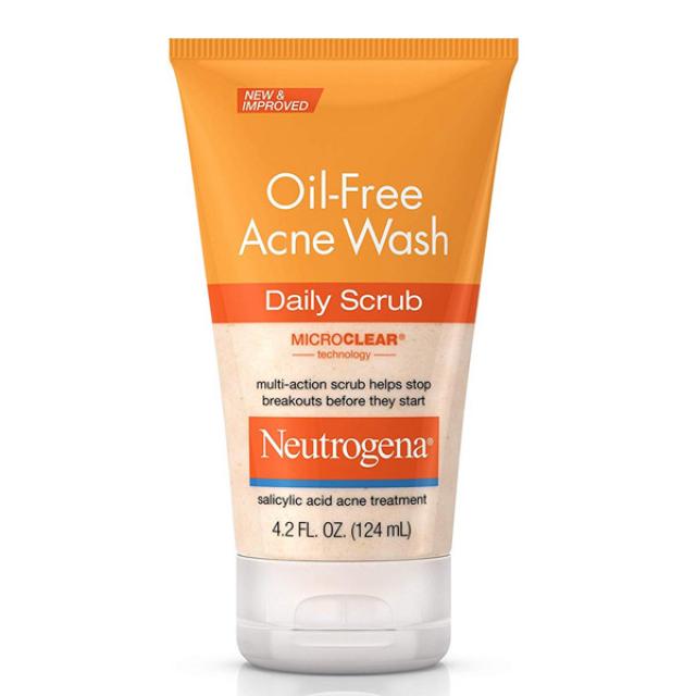 Neutrogena Oil Free Acne Face Scrub with Salicylic Acid Acne Treatment Daily Face Wash 4.2 fl. oz, 1개