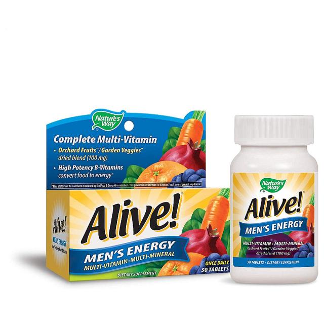 네이쳐스 웨이 얼라이브 맨스 에너지 비타민 50정 Nature's Way Alive!® Men's Energy Multivitamin Tablets, 1개